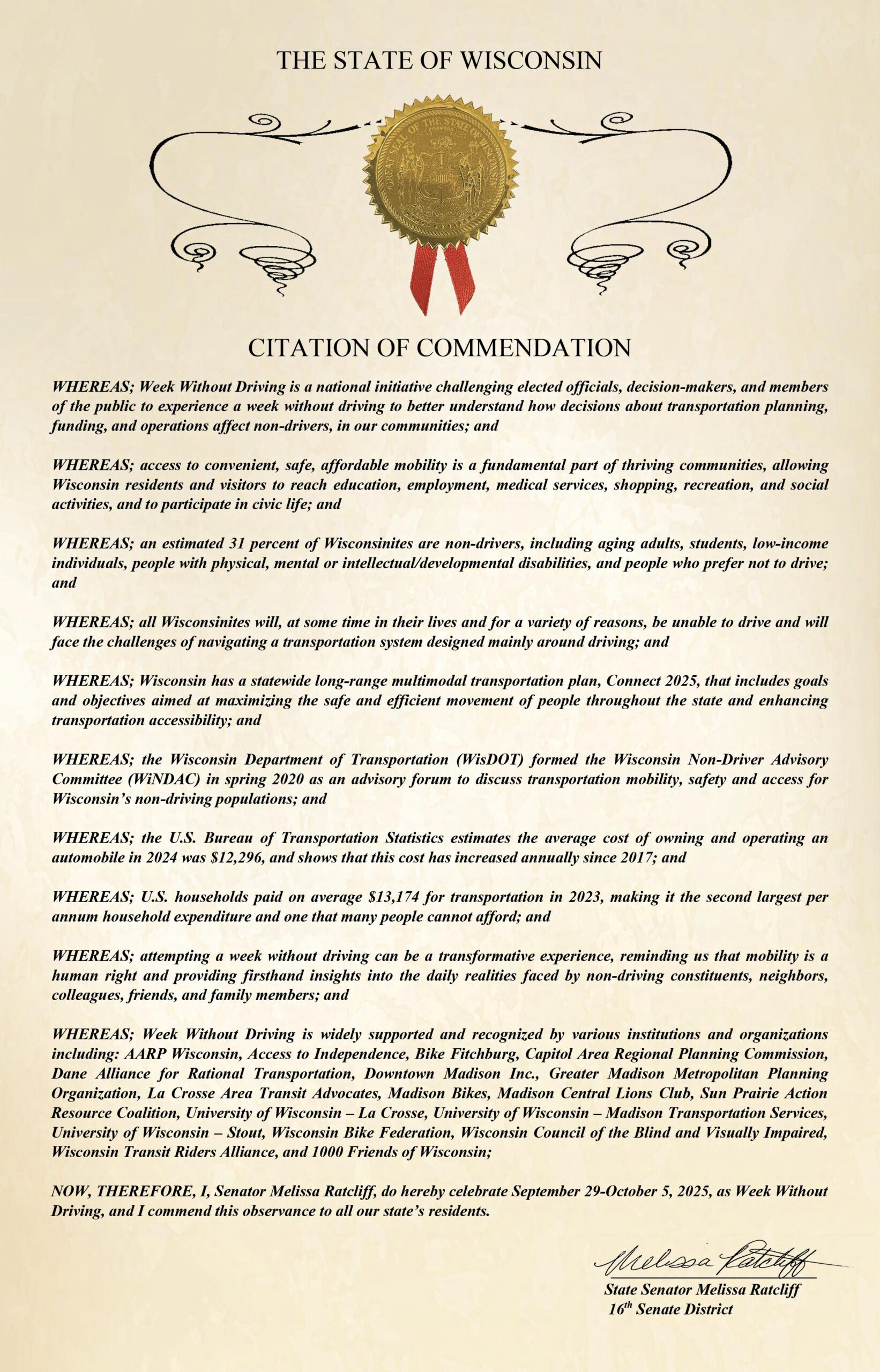 citation of commendation